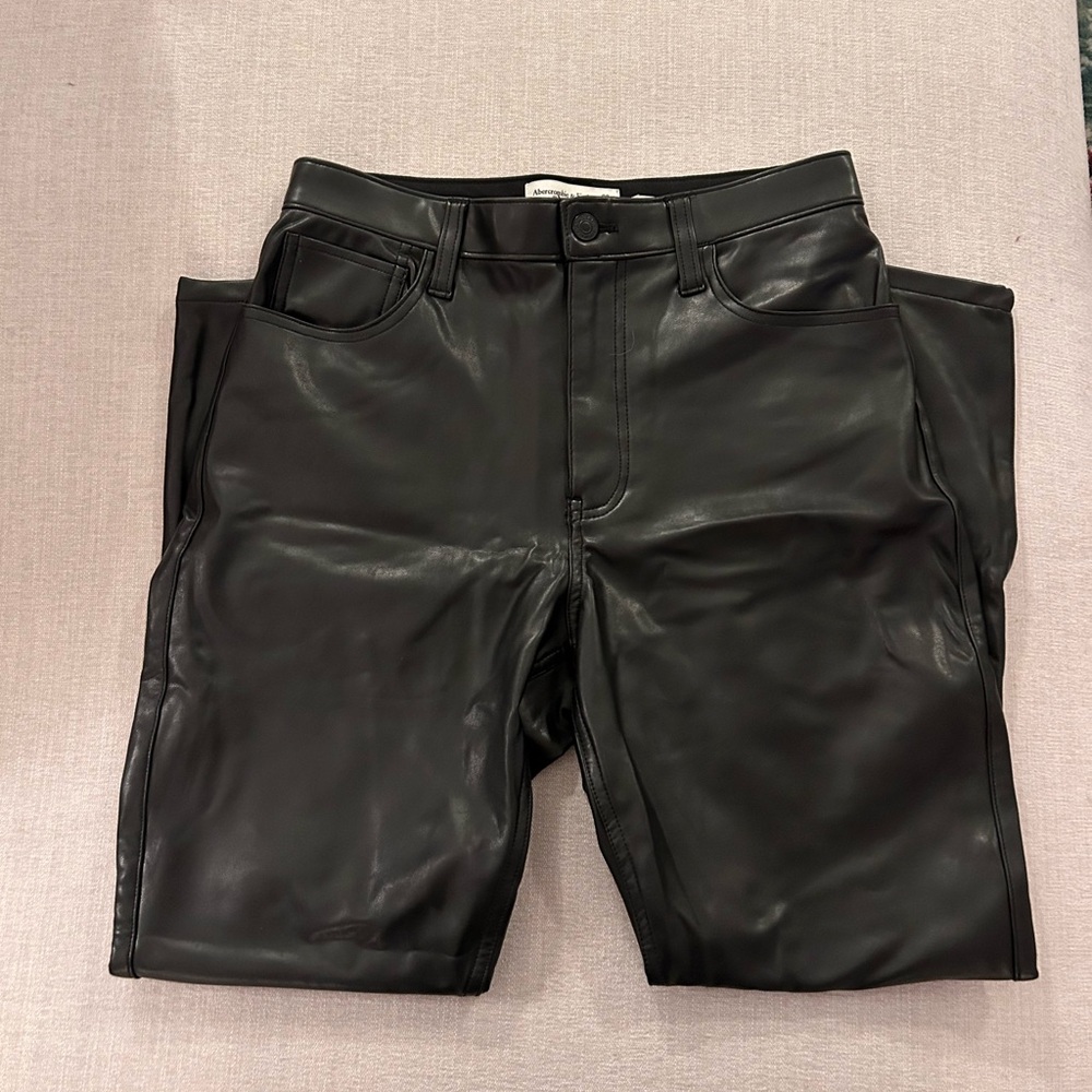 Abercrombie Vegan leather pants, size 8